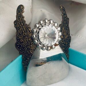 Jane Davis Collectable Brooch-Pin with Large Crystal